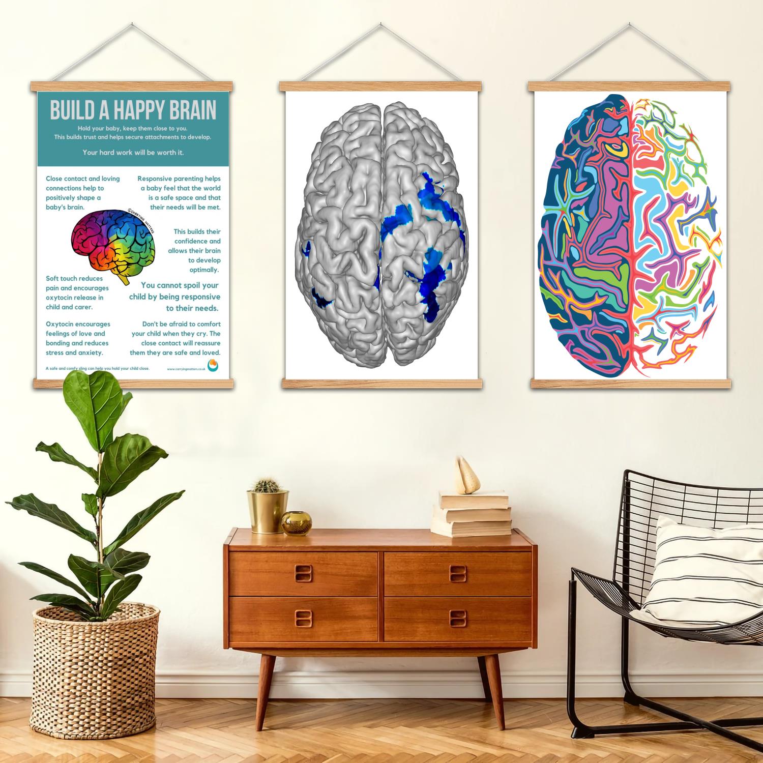Art Print Framed - brain Framed Wall Painting Canvas Art