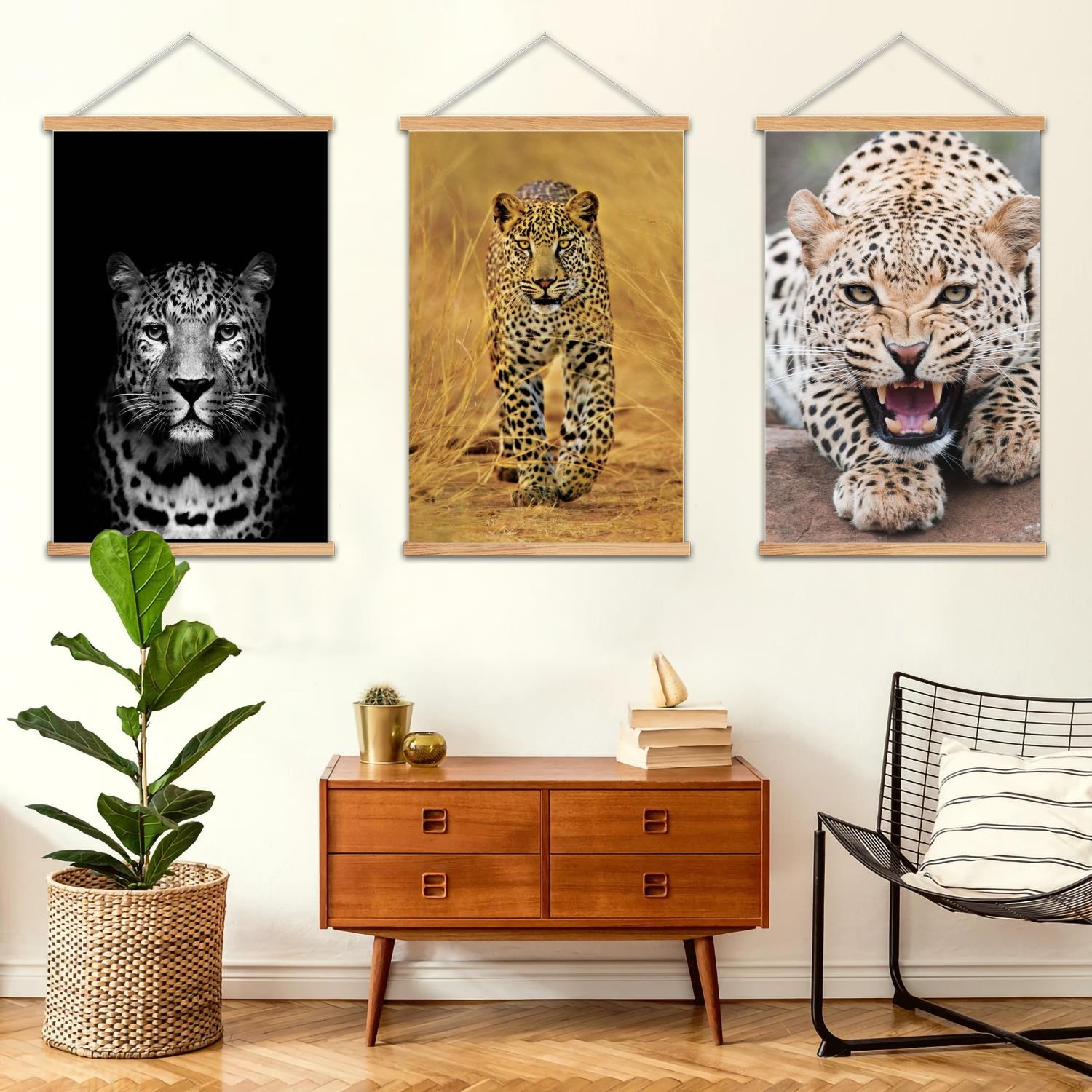 Art Print Framed - leopard print Framed Wall Painting Canvas