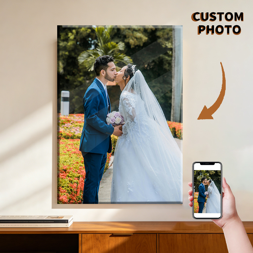 Art Print Framed - 1 Pc Customized Photos on Canvas