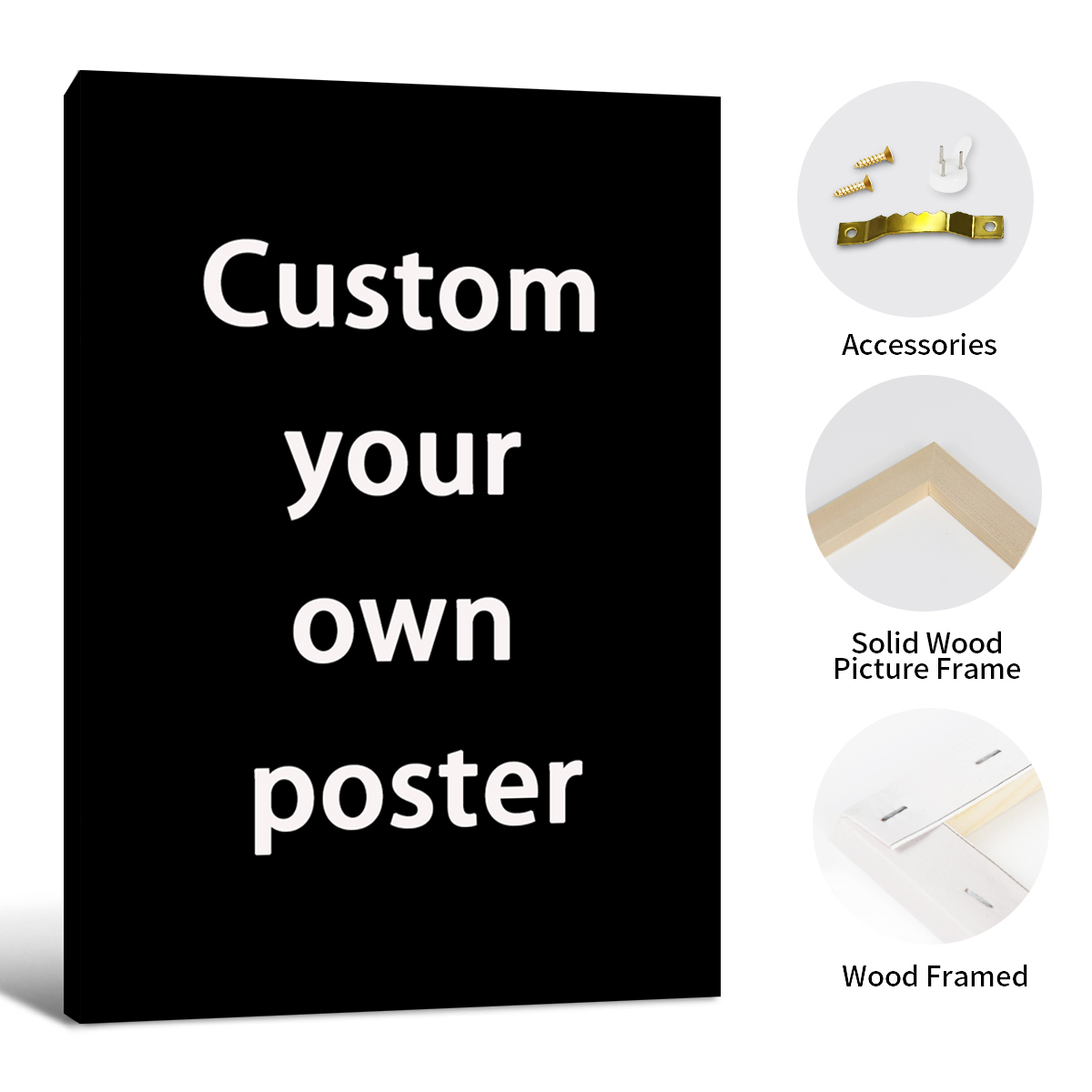Art Print Framed - Custom posters framed wall art customized