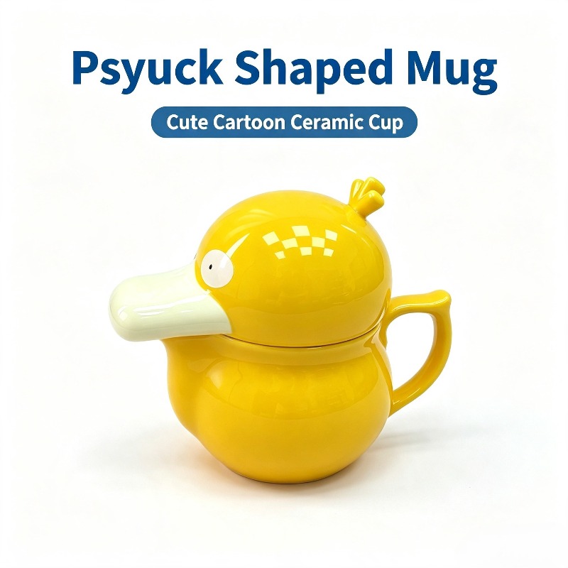 Anime Merchandise Mugs - Creative Psyduck House Ceramic Mug Anime