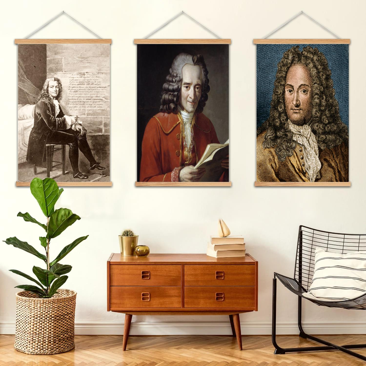 Art Print Framed - Voltaire Framed Wall Painting Canvas Art
