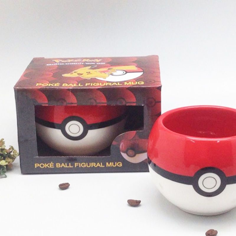 Anime Merchandise Mugs - Pokemon Poke Ball Ceramic Coffee Mug