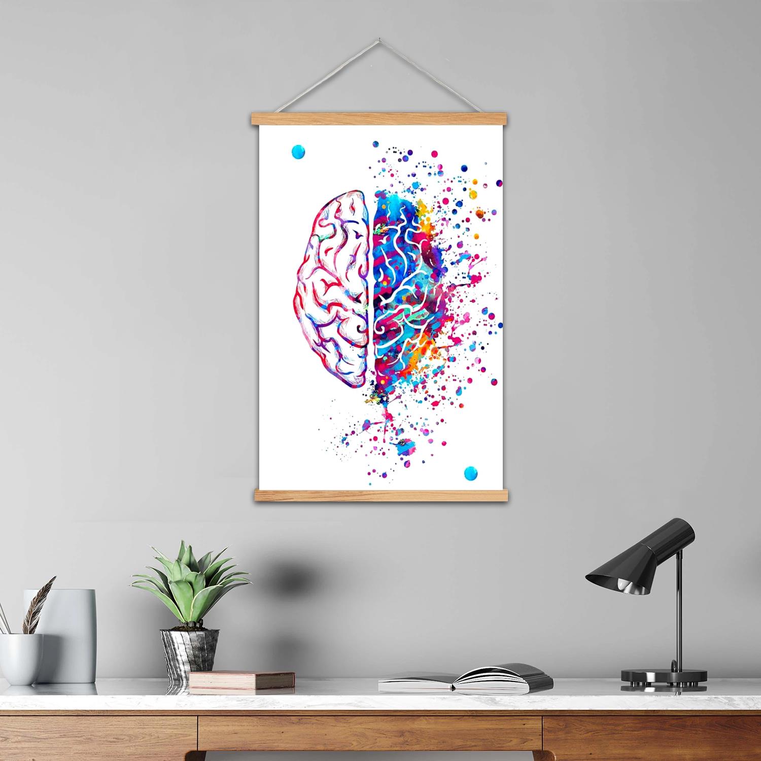 brain Framed Wall Painting Can - Art Print Framed 评论和价格