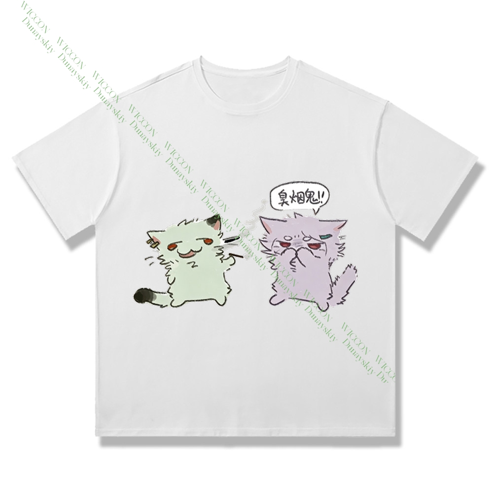Chainsmoker Cat Yaniko Satou C - Anime Merchandise Shirt 评论和价格
