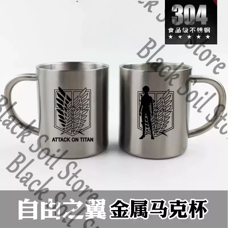 Anime Attack on Titan Levi Ack - Anime Merchandise Mugs 评论和价格
