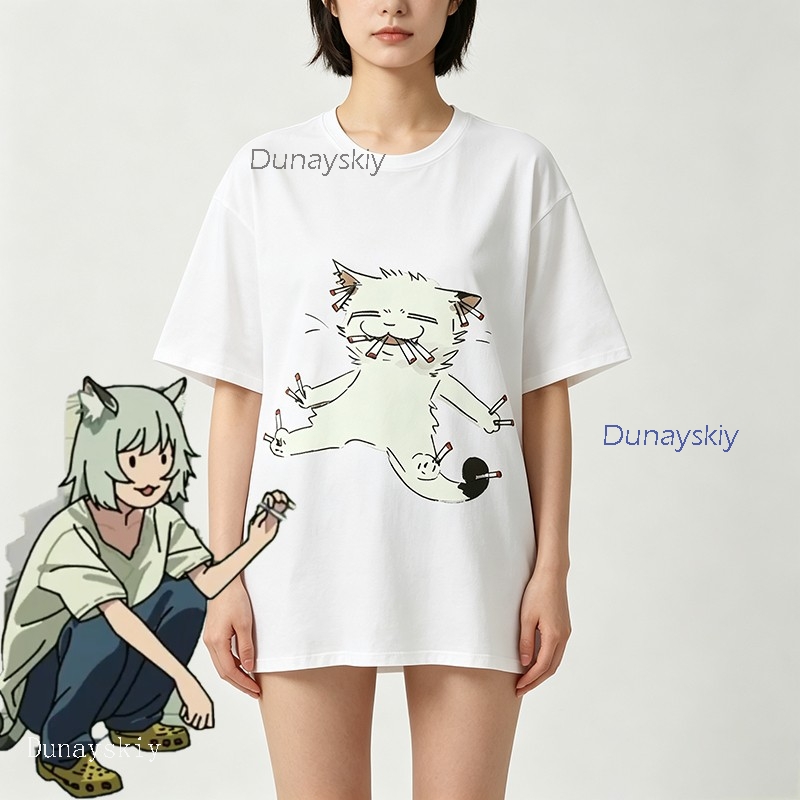 YesOk Chainsmoker Cat Yaniko S - Anime Merchandise Shirt 评论和价格