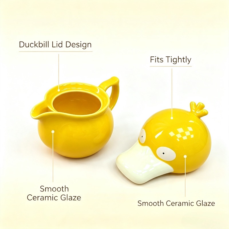 Creative Psyduck House Ceramic - Anime Merchandise Mugs 评论和价格