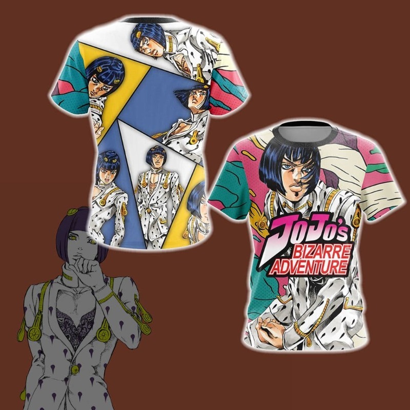 2026 New JOJO Golden Wind Brun - Anime Merchandise Shirt 评论和价格