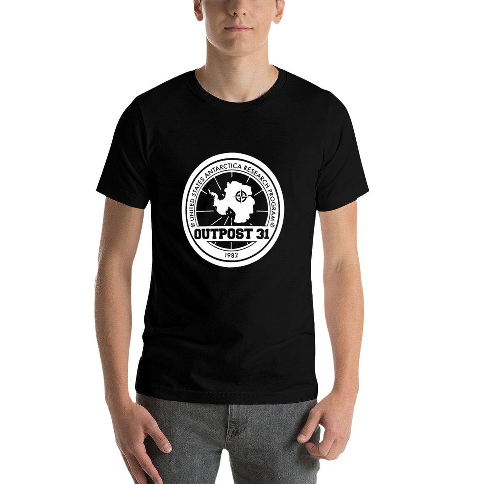 Outpost 31 Logo MERCHANDISE T- - Anime Merchandise Shirt 评论和价格