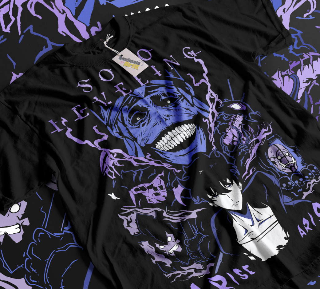 Solo Leveling T-Shirt Anime Ma - Anime Merchandise Solo Leveling 评论和价格