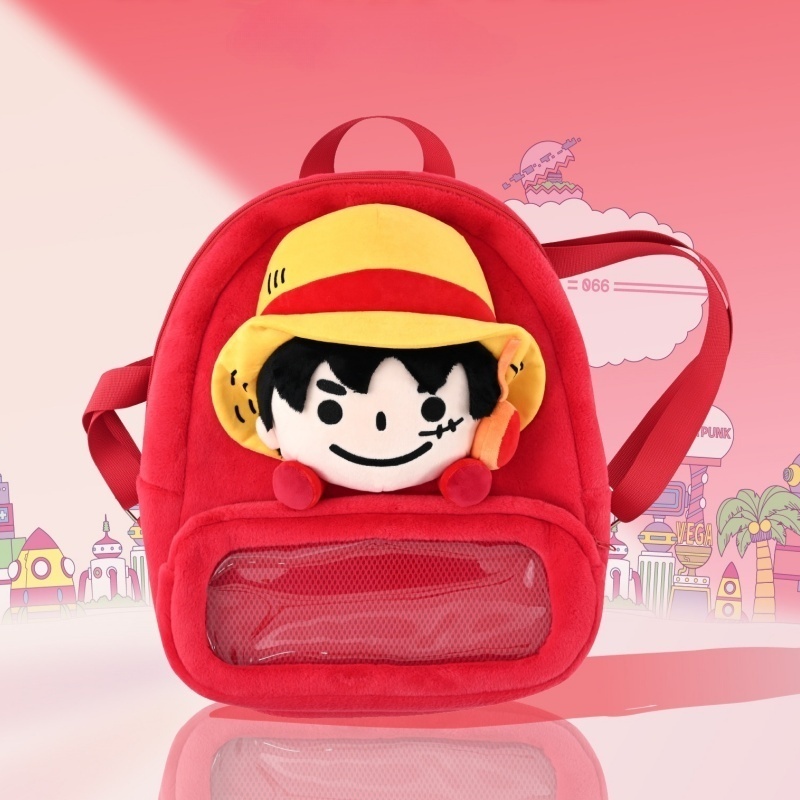 One Piece Backpack Cartoon Mon - Luffy Anime Merchandise 评论和价格