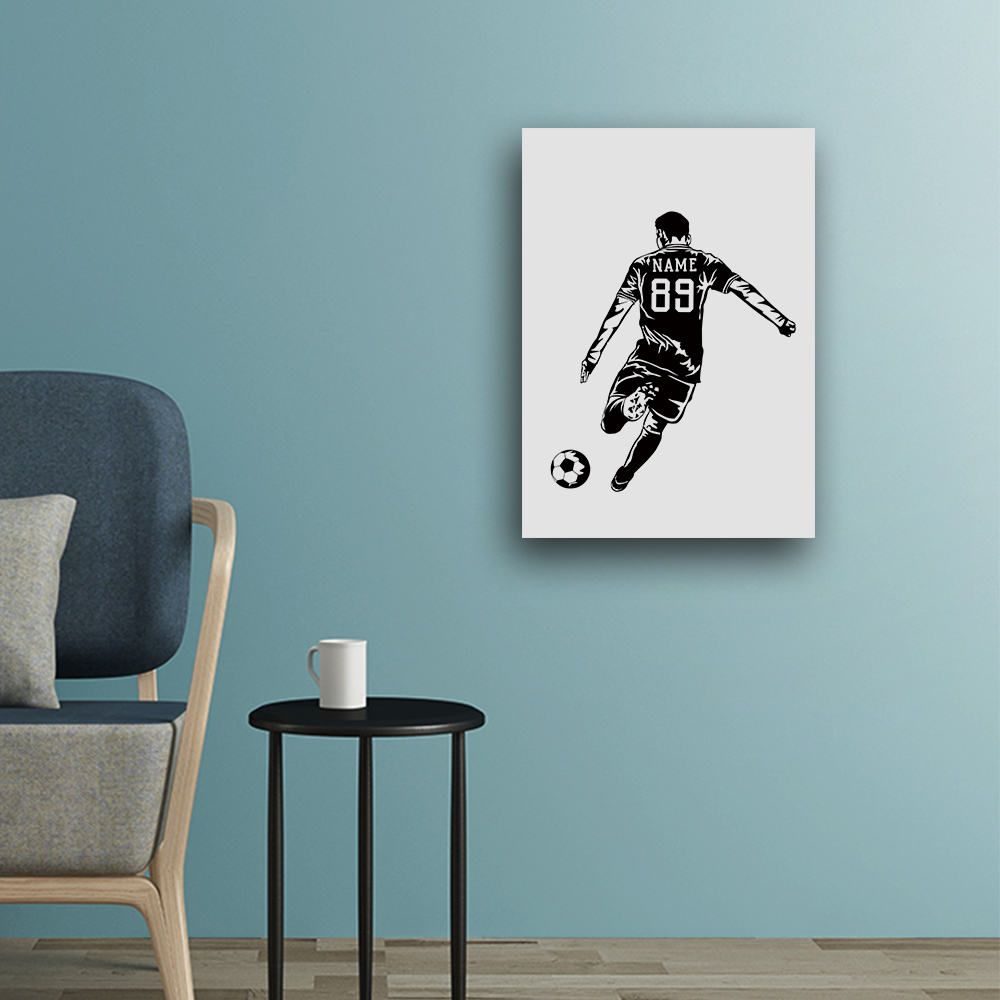 1PC Football Player Customizab - Art Print Framed 评论和价格